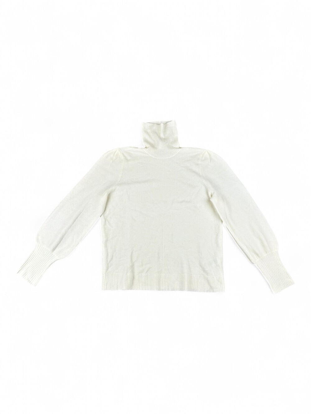 J.Crew Cream Ribbed Turtleneck Sweater XL